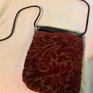 Elegant Red Velvet Women Bag